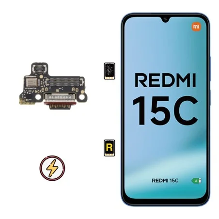 Cambiar Módulo de Carga Xiaomi Redmi 15C 4G | Garantía y Servicio Rápido en Madrid