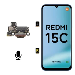 Cambiar Micrófono Xiaomi Redmi 15C 4G | Garantía y stock Disponible