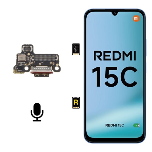 Cambiar Micrófono Xiaomi Redmi 15C 4G | Garantía y stock Disponible