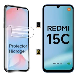Protector Hidrogel para Xiaomi Redmi 15C 4G | Garantía y stock Disponible