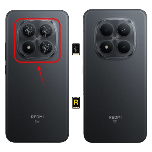 Cambiar Cristal Cámara Trasera Redmi Note 15 Pro Plus 5G | Servicio rápido, garantía y presupuesto gratuito.
