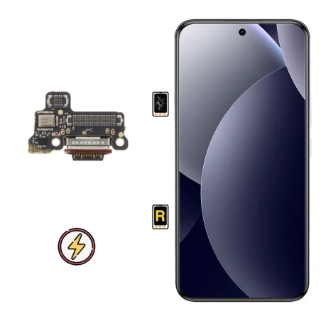 Cambiar Módulo de Carga Redmi Note 15 Pro Plus 5G | Servicio rápido, garantía y presupuesto gratuito.