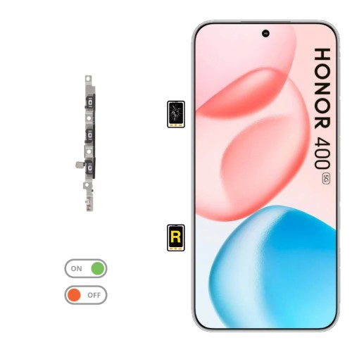 Cambiar Botón de Volumen Honor 400 5G | Garantía y Servicio Rápido en Madrid