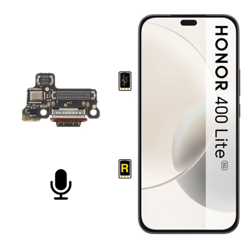 Cambiar Micrófono Honor 400 Lite 5G | Garantía y Servicio Rápido en Madrid