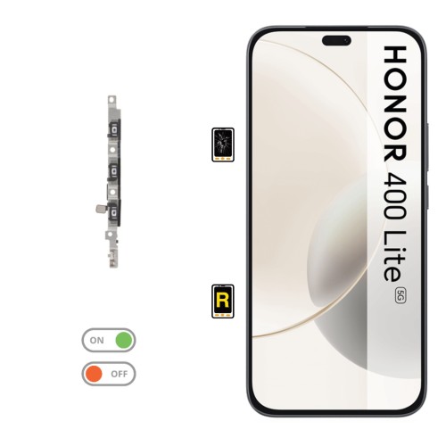 Cambiar Botón de Volumen Honor 400 Lite 5G | Garantía y Servicio Rápido en Madrid