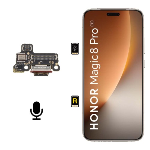 Cambiar Micrófono Honor Magic8 Pro 5G | Garantía y Servicio Rápido en Madrid