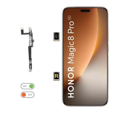 Cambiar Botón de Encendido Honor Magic8 Pro 5G | Garantía y Servicio Rápido en Madrid