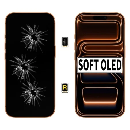 Cambiar Pantalla iPhone 17 Pro Max Soft Oled | Servicio rápido, garantía y presupuesto gratuito.