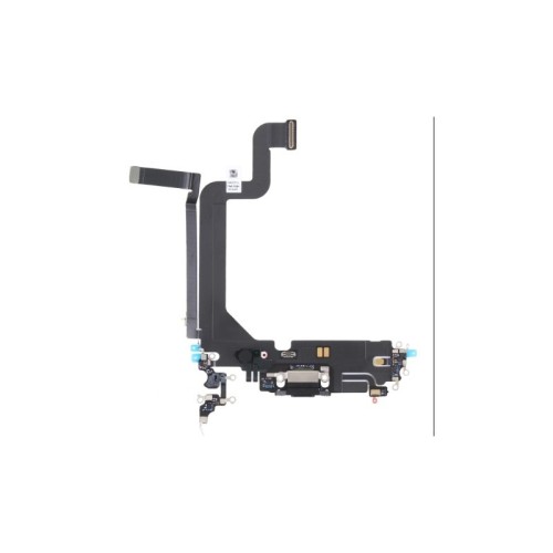 Flex De Conector De Carga Ligtning Y Micrófono Original Para Iphone 14 Pro Max NEGRO