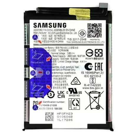 Bateria GH81-23539A HQ-50SD Original Para Samsung Galaxy A14 4G / SM-A145