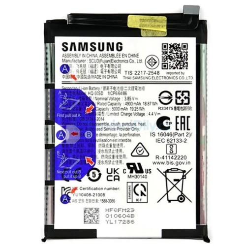 Bateria GH81-23539A HQ-50SD Original Para Samsung Galaxy A14 4G / SM-A145