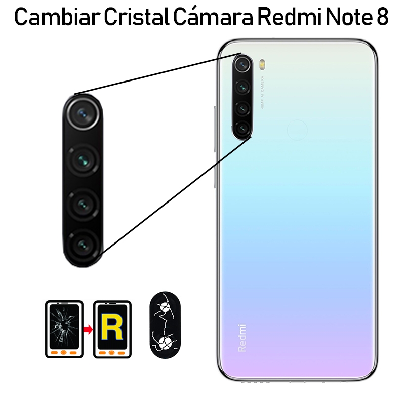 Cambiar Cristal Cámara Trasera Redmi Note 8