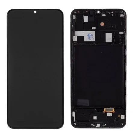 GH82-19571A/19572A/21250A Pantalla Completa Original Con Marco Para Samsung Galaxy A20 / A205 (NEGRO)