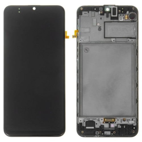 GH82-21266A/21265A Pantalla Completa Original Con Marco Para Samsung Galaxy M30S / M307 / M21 / M215 NEGRO