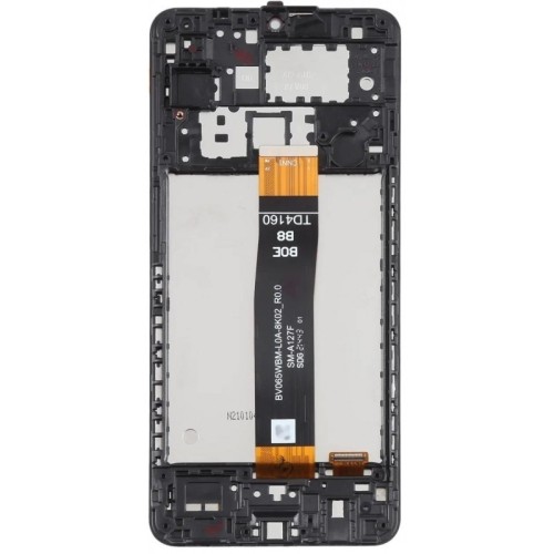 Pantalla Completa Con Marco ORIGINAL Para Samsung Galaxy A12 2021 / A127 NEGRO CSOT