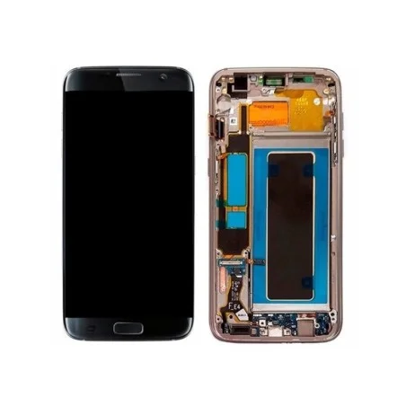 Pantalla Completa Original LCD Y Táctil Con Marco Para Samsung Galaxy S7 Edge G935f NEGRO