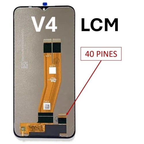 V4 S-833 SM-A145P/A145R Pantalla Samsung A14 4G (Conector Corto) 40pines Versión Amarilla