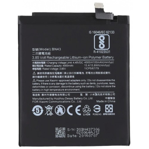 Bateria BM46 Para XIAOMI REDMI NOTE 3 / REDMI NOTE 3 PRO De 4000mAh