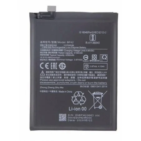 Bateria BP42 Para Xiaomi Mi 11 Lite 4G / 5G / 5G NE De 4250mAh