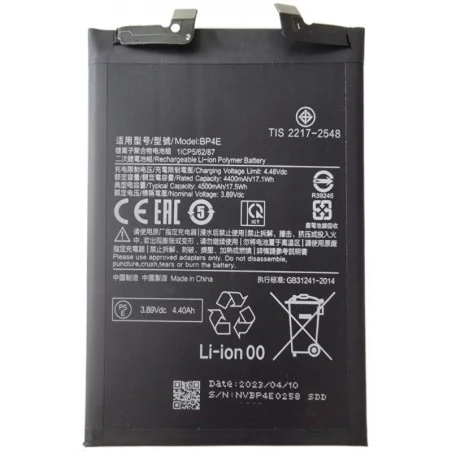 Bateria Litio BP4E Para Xiaomi Mi 13 Lite De 4500mAh
