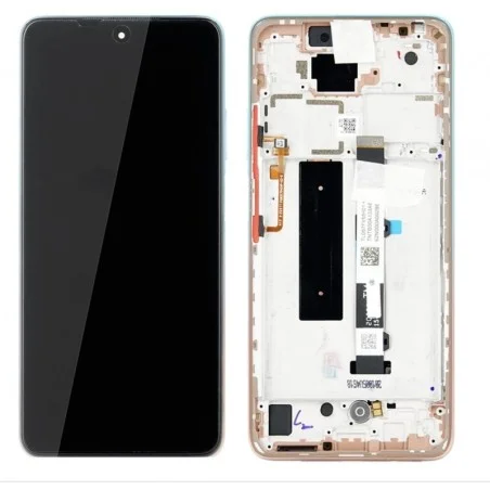 Original Xiaomi Mi 10T Lite 5G / Redmi Note 9 Pro 5G (2020) Pantalla Con Marco Rose Gold Beach