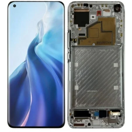 Pantalla Completa Original Con Marco Para Xiaomi Mi 11 5G*Blanco*