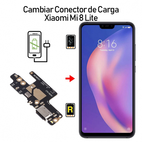 Cambiar Conector De Carga Xiaomi Mi 8 Lite
