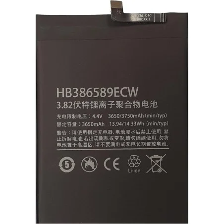 HUAWEI MATE 20 LITE / HONOR 20 / NOVA 5T / P10 PLUS / VIEW 10 / HONOR PLAY / NOVA 3 / HONOR 8X HB386589CW COMPATIBLE REPUESTO