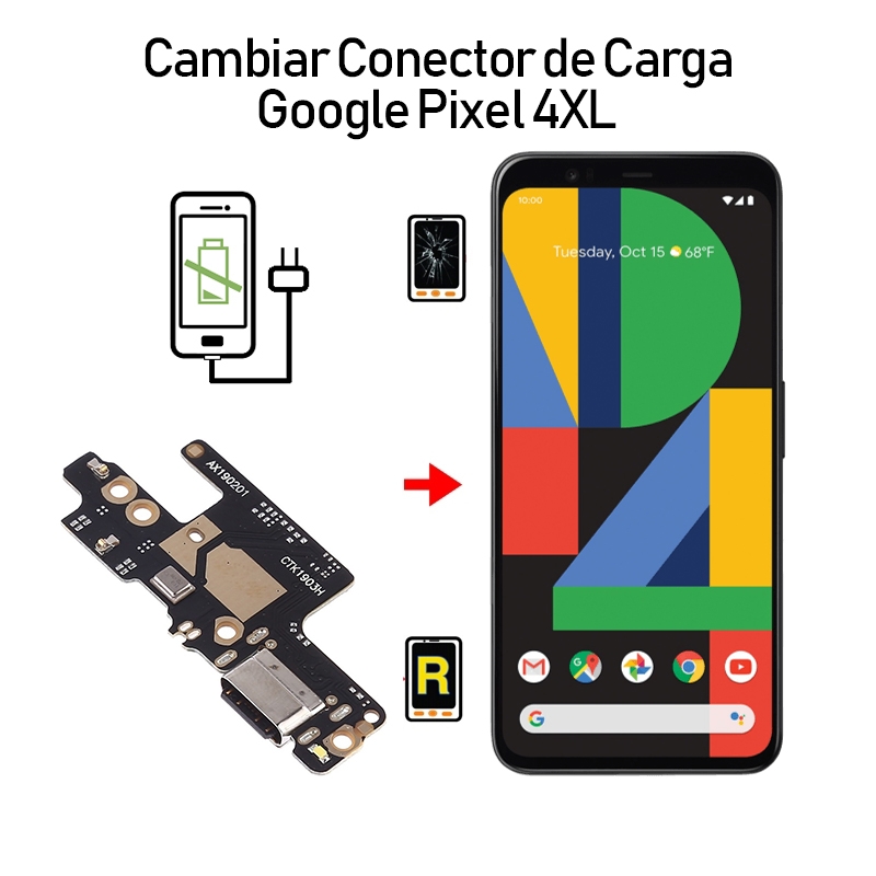 Cambiar Conector De Carga Google Pixel 4 XL