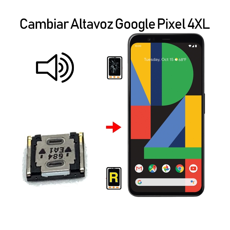 Cambiar Altavoz De Música Google Pixel 4 XL