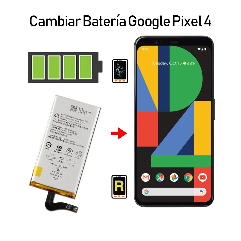 Cambiar Batería Google Pixel 4