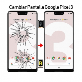 Cambiar Pantalla Google Pixel 3