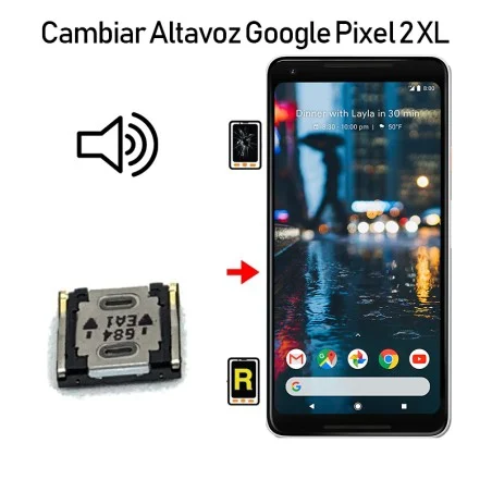Cambiar Altavoz De Música Google Pixel 2 XL