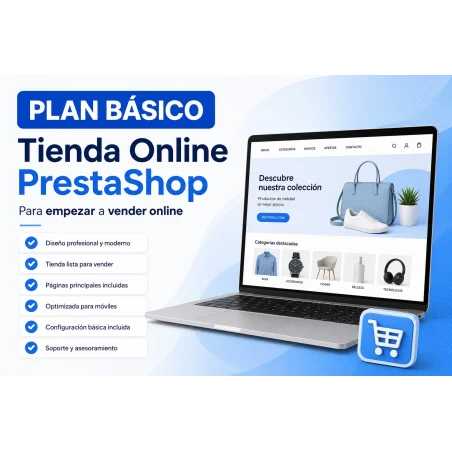Tienda Online PrestaShop Plan Básico