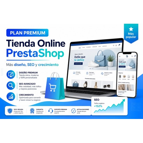 Tienda Online PrestaShop Plan Premium