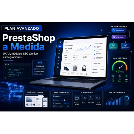 Tienda Online PrestaShop Plan Avanzado