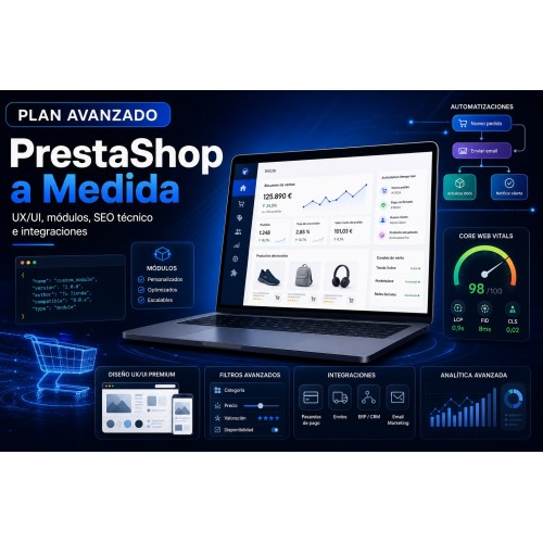 Tienda Online PrestaShop Plan Avanzado