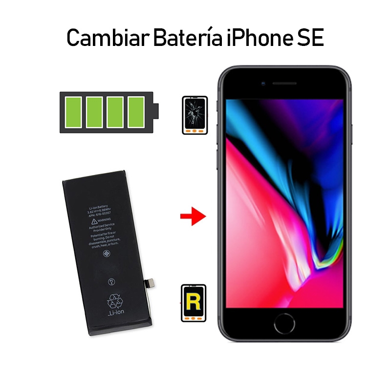✓ Cambio Bateria iPhone 8, iPhone SE 2020