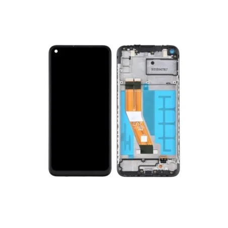 GH81-18760A Pantalla Completa Original Con Marco Para Samsung Galaxy A11 / A115/M115/ M11 2020 NEGRO