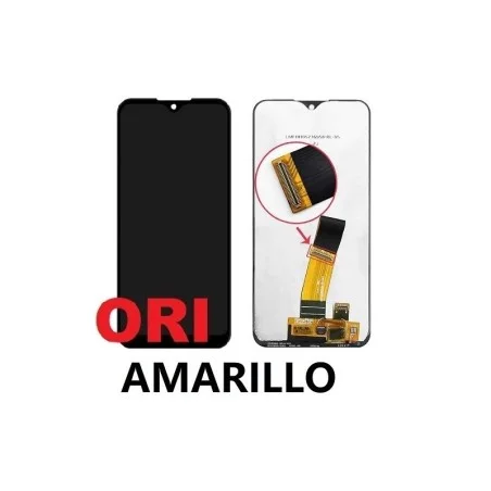 S-195 Pantalla Original Sin Marco Samsung Galaxy A01 / A015F 2020 VERSION AMARILLO NEGRO
