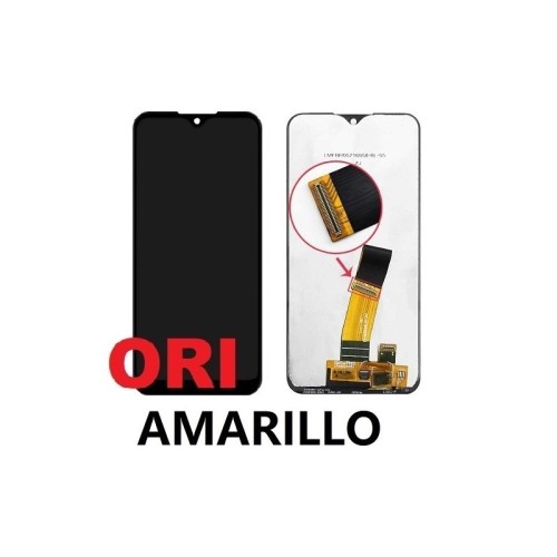 S-195 Pantalla Original Sin Marco Samsung Galaxy A01 / A015F 2020 VERSION AMARILLO NEGRO