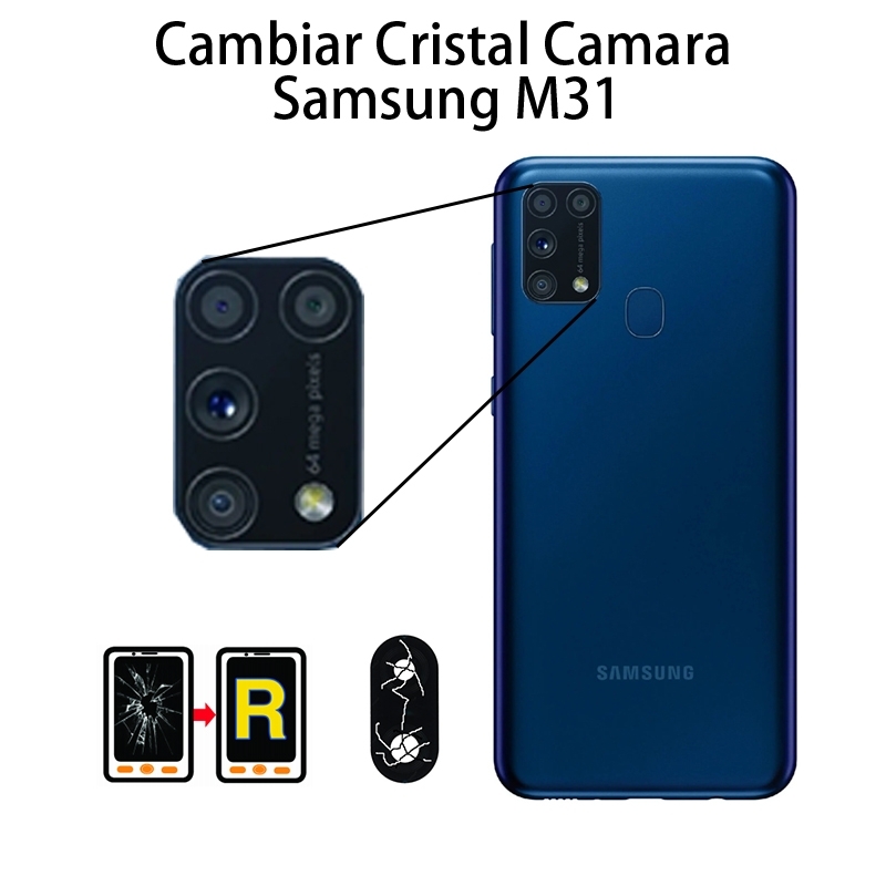 Cambiar Cristal Cámara Trasera Samsung Galaxy M31