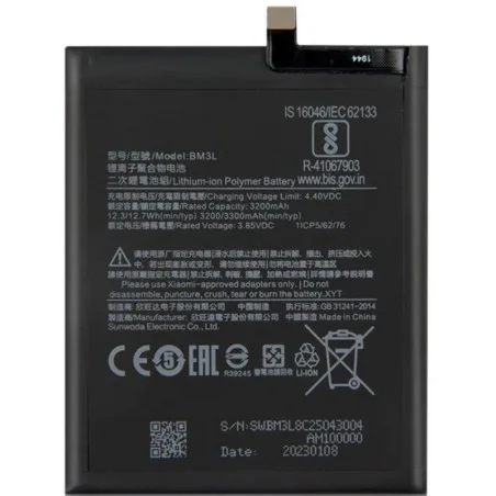 Bateria BM3L Para Xiaomi Mi 9 / Mi9 De 3200mAh
