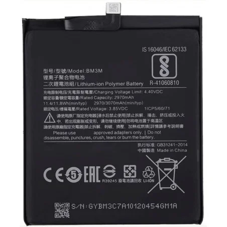 Bateria BM3M Para XIAOMI Mi 9 SE / Mi9 SE De 3070mAh