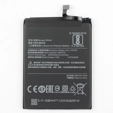 Bateria BN44 Para XIAOMI REDMI 5 PLUS De 4000mAh