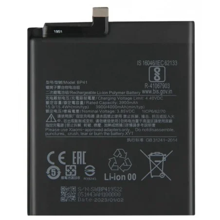 Bateria BP41 Para XIAOMI Redmi K20 / K20 Pro / Mi 9t / De 4000mAh