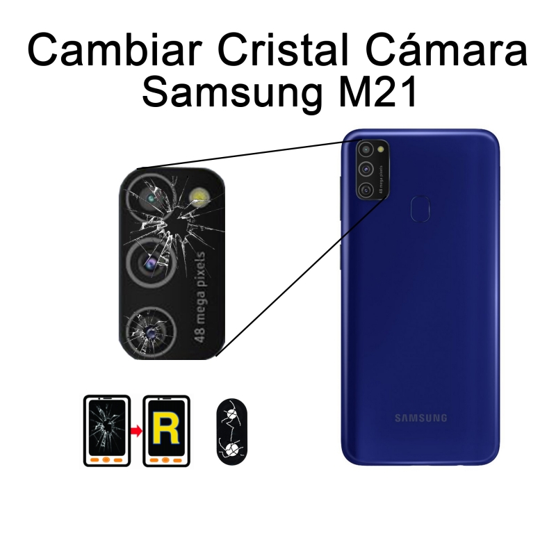 Cambiar Cristal Cámara Samsung Galaxy M21