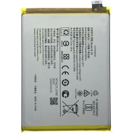 Bateria Litio B-O8 Para Vivo Y31 V2036 / Y52s V2057 / Y72 5G V2041 / V20 Se De 5000mAh/ 19,35Wh 10,00 €