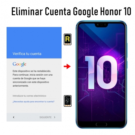 Eliminar Cuenta Google Honor 10