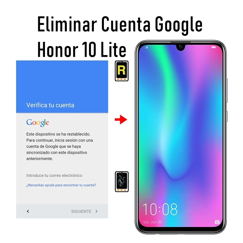Eliminar Cuenta Google Honor 10 Lite
